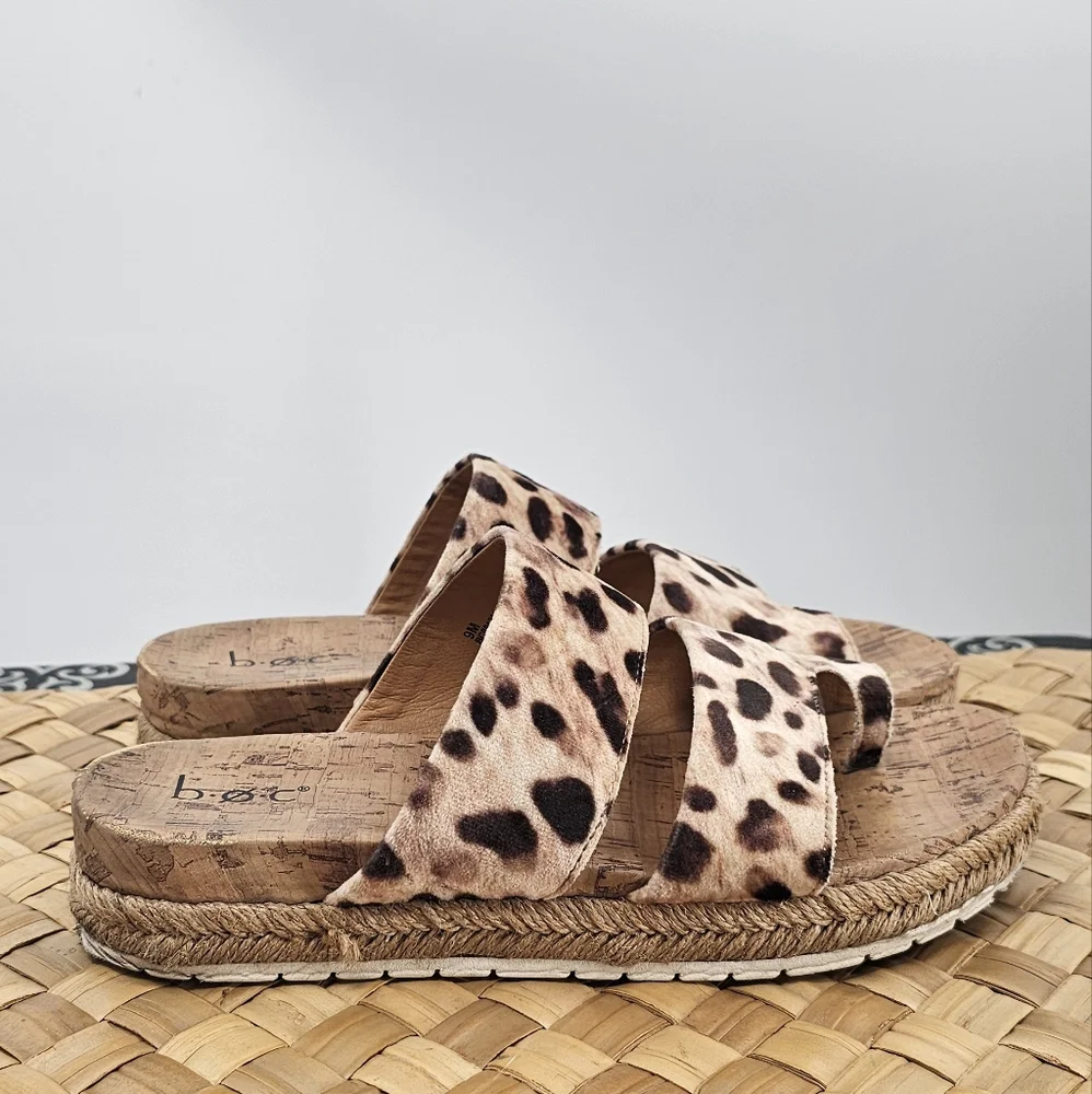 b.o.c. Women's Leopard Print Sandals - Picture 3 of 13